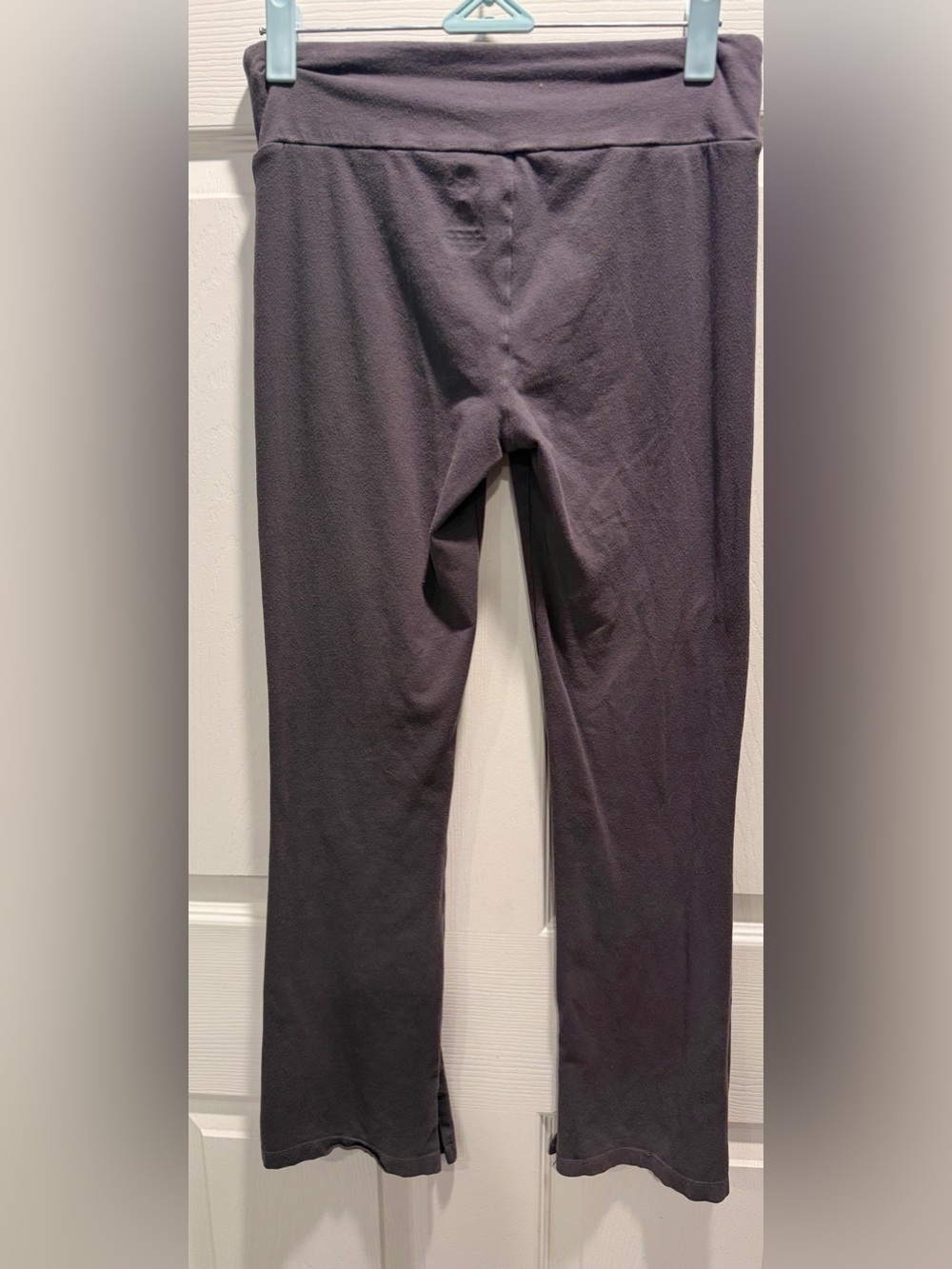 Converse All Star Girls Flare Leggings Youth Large Gray Crossover Waistband - Picture 8 of 11